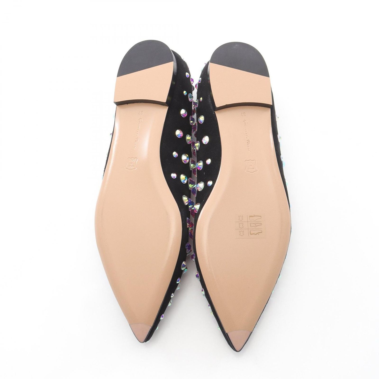Gianvito Rossi ジャンヴィトロッシ　スウェードブラック　39.5 Gianvito Rossi ジャンヴィトロッシ スウェードブラック 39.5