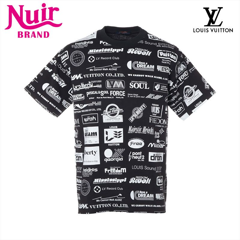 LOUIS VUITTON ルイ ヴィトン 半袖Ｔシャツ 19 マルチ ロゴ プリント コットン M