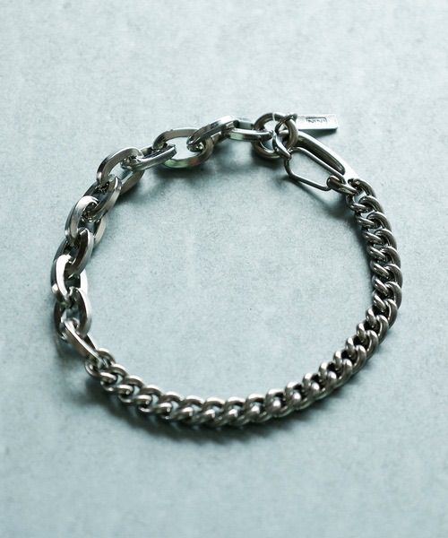 ナンバーナイン ブレスレット アシンメトリー 未使用品】 NUMBER (N)INE ナンバーナイン COMBINATION DIFFERENT