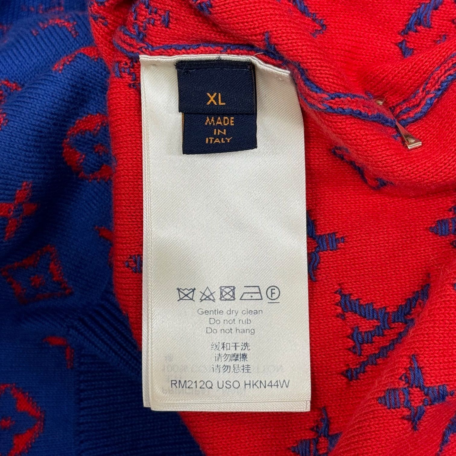 国内正規 LOUIS VUITTON 21AW グラディエントモノグラムニットセーター ルイヴィトン RM212Q USO HKN44W ブルー XL  70062A6 - メルカリ