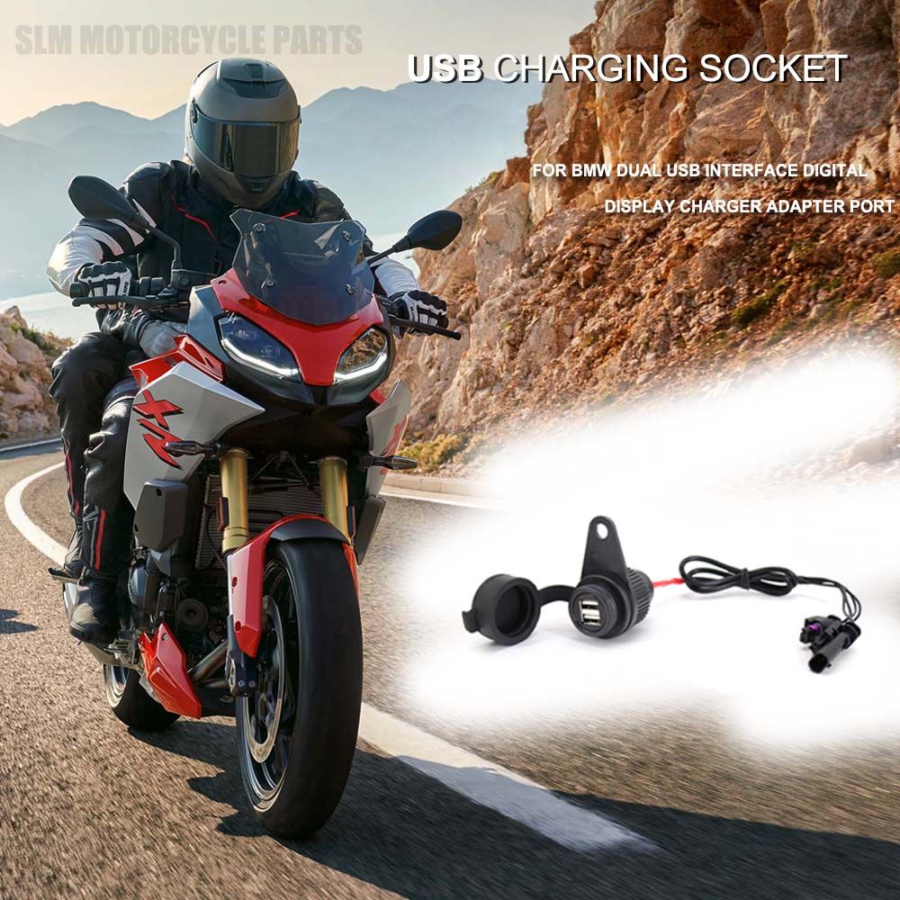 BMW G310GS G310R F900R R1200ST K1600GT GTL K1600B F800S F800GT K1200R R80R R NINET R9T バイクUSB充電ソケット