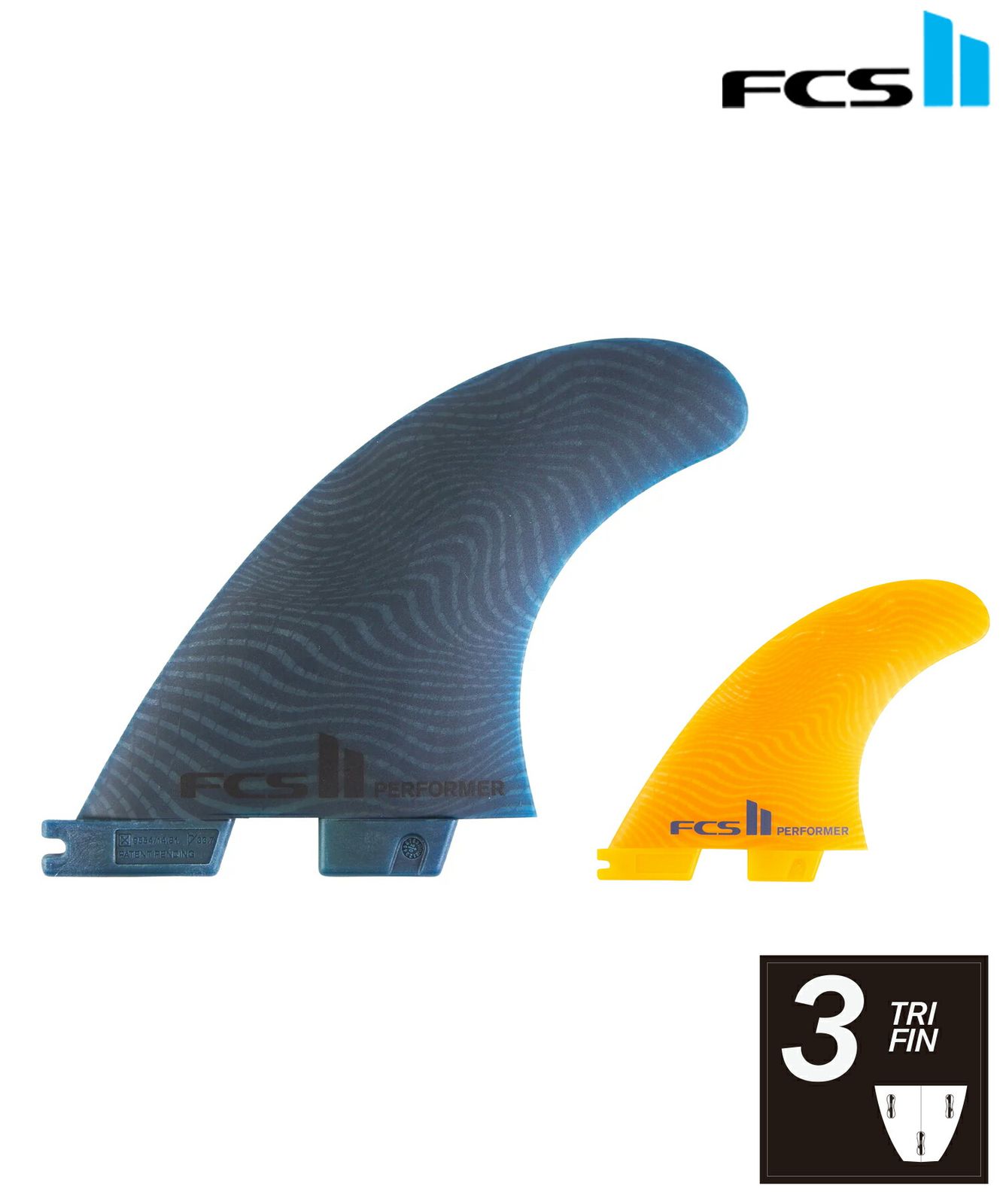 FCS2 トライフィン ラージサイズ サーフボードフィン ムラスポ公式】新品 FCS2 エフシーエスツー NG PERFOMER TRI