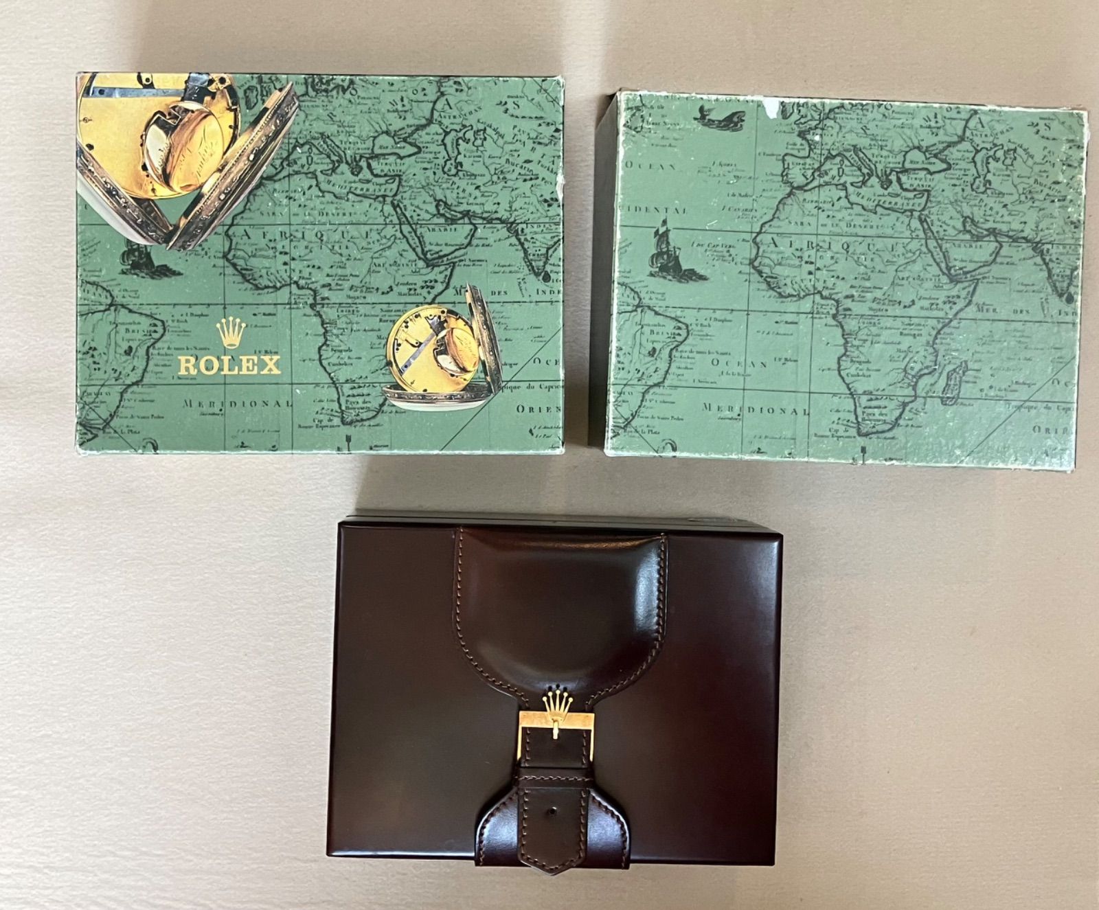 ロレックス Rolex 空箱 ブラウン 3個セット - メルカリ