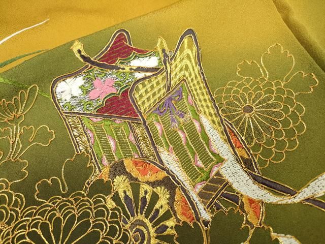 ■豪華絢爛◾️金駒刺繍◾️絞り◾️御所車◾️金銀糸◾️成人式振袖フルセット □豪華絢爛◾️金駒刺繍◾️絞り◾️御所車◾️金銀糸◾️成人式