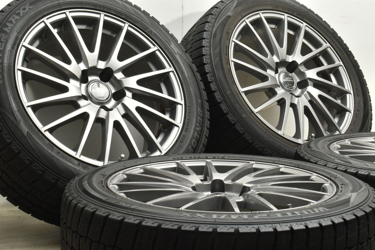 良好品 シュナイダー 18in 8J 35 PCD114.3 ダンロップ ウィンターマックスWM02 235 50R18 アルファード ヴェルファイア エルグランド