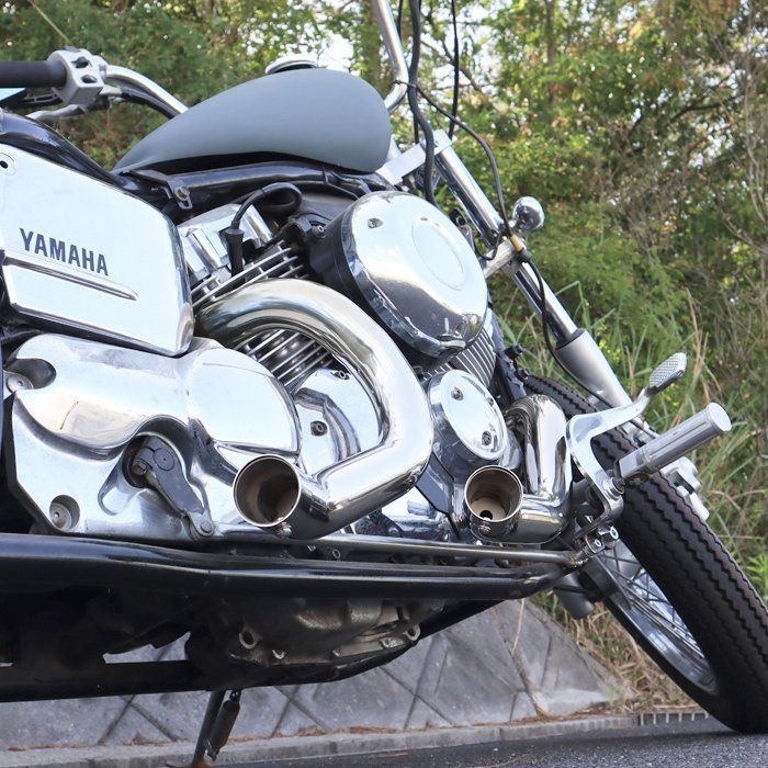 【ドラッグスター】400 DSC400 ショートターンアウト マフラー 社外品 autoparts-success_newparts-2808-mk