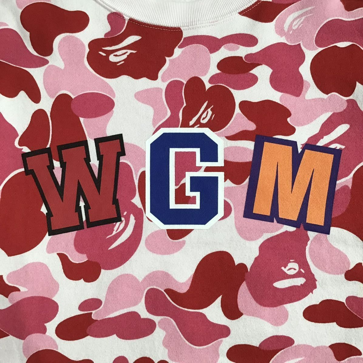 ☆XL☆ ABC camo pink シャーク 長袖スウェット a bathing ape BAPE 
