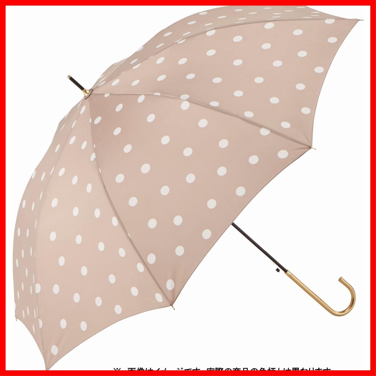 ジャンプスリム 耐風骨 60 cm ドット ネイビー 長傘 13640 宮嶋 UVカットコーティング