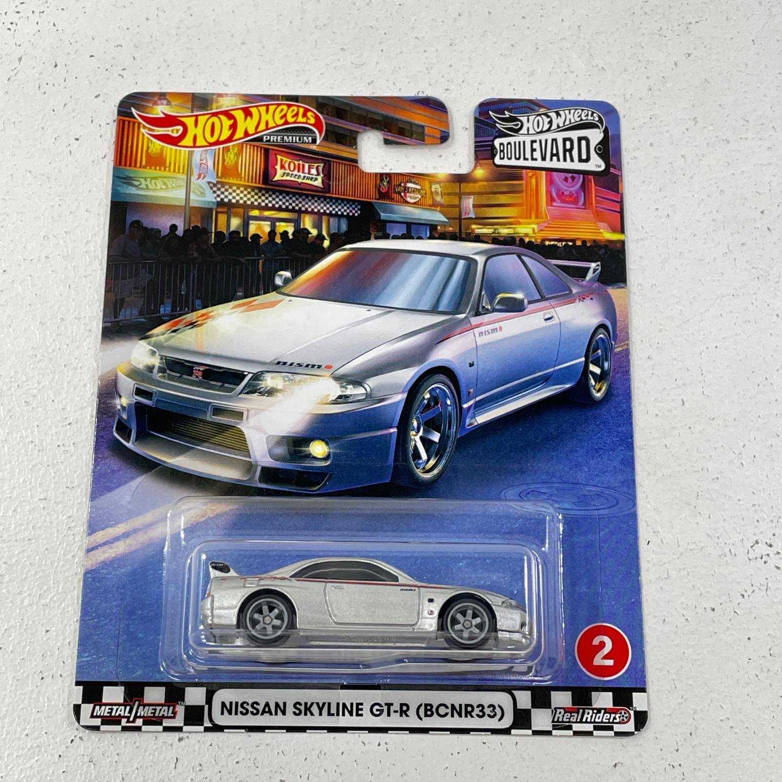 尾張小牧店】 中古 1/64 NISSAN SKYLINE GT-R BCNR33(シルバー) 「Hot