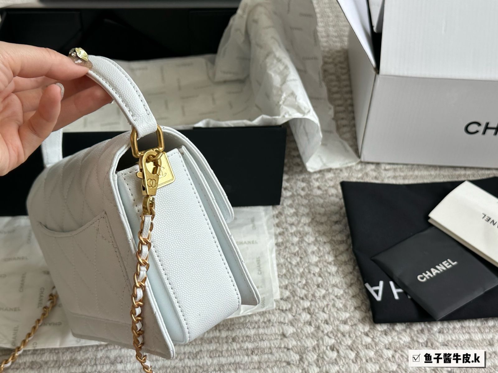 今日特価】Chanel 24K シャネル 24K ハンドル フラップバッグ