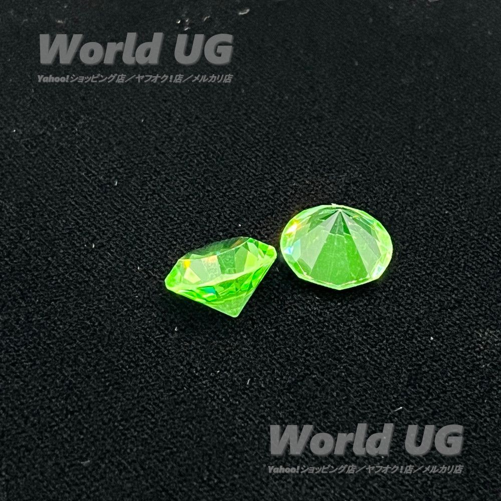 ウランガラス ルース ペアドロップ 緑 18mm 1粒 : World UG