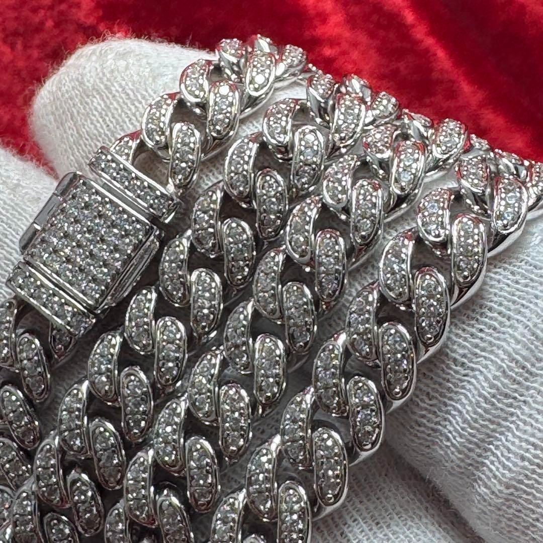 avalanche 10k マイアミネックレス　ジルコニア入り avalanche 10k マイアミネックレス ジルコニア入り 10K イエロー