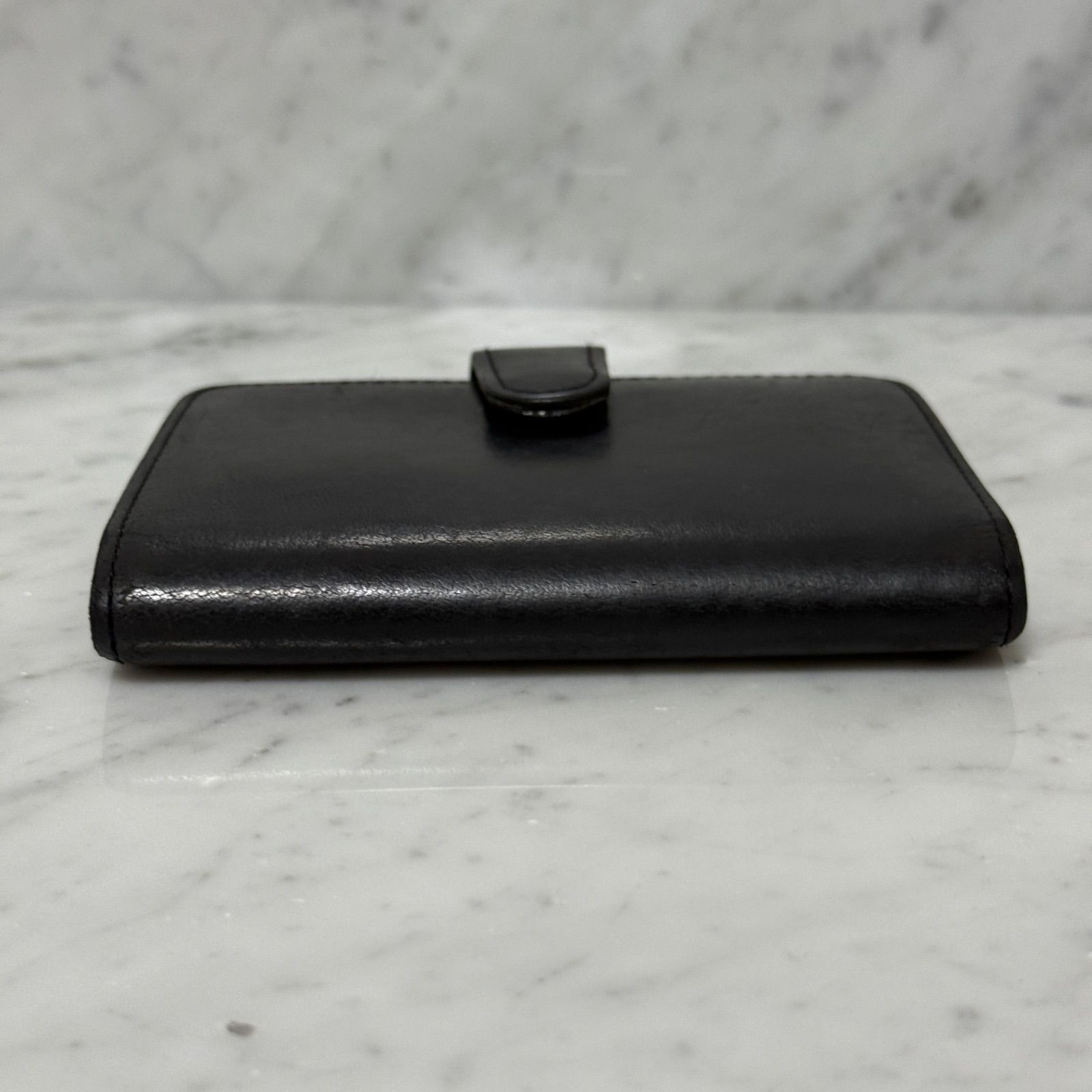 90s OLD COACH オールドコーチ 二つ折り財布 本革 レザー ブラック 黒 90s OLD COACH オールドコーチ 二つ折り財布 本革 レザー ブラック 黒