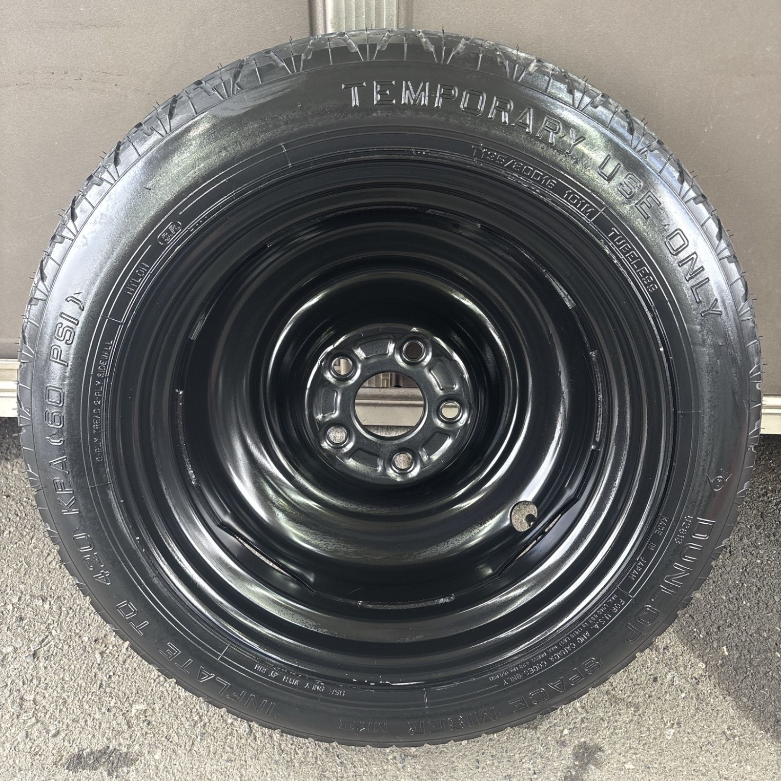 スペアタイヤ テンパータイヤ T135/80D16 101M 1本 zn6 スペアタイヤ