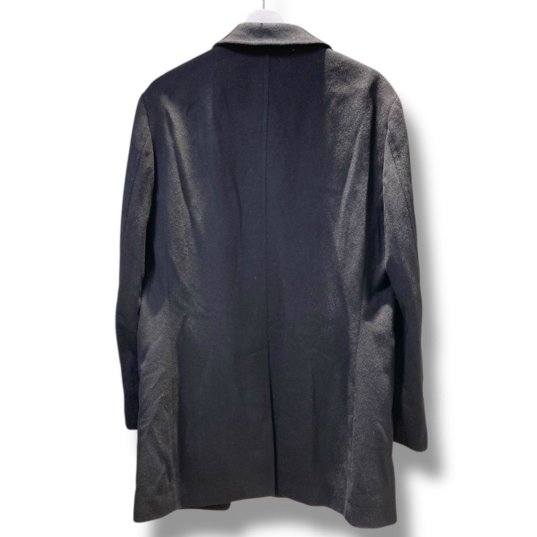 バーニーズニューヨーク カシミヤ混ウールステンカラーコート ブラック M バーニーズニューヨーク カシミヤ混ウールステンカラーコート