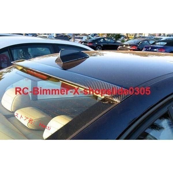 高品質 BMW E90 3シリーズセダン用 ACS カーボンルーフスポイラー/318/320/323/328/330/325/M3セダン/シュニ/本物カーボン/リアウイング