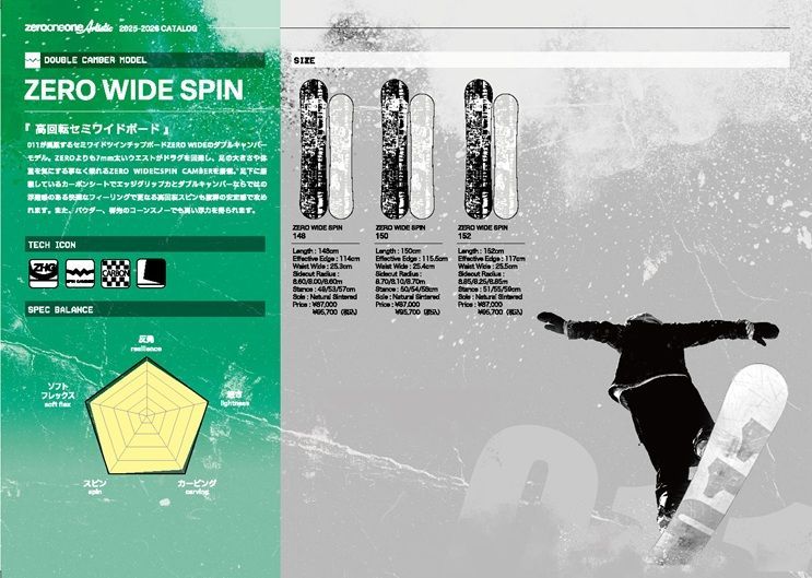25-26 011 artistic snowboard ゼロワンワン アーティスティック 