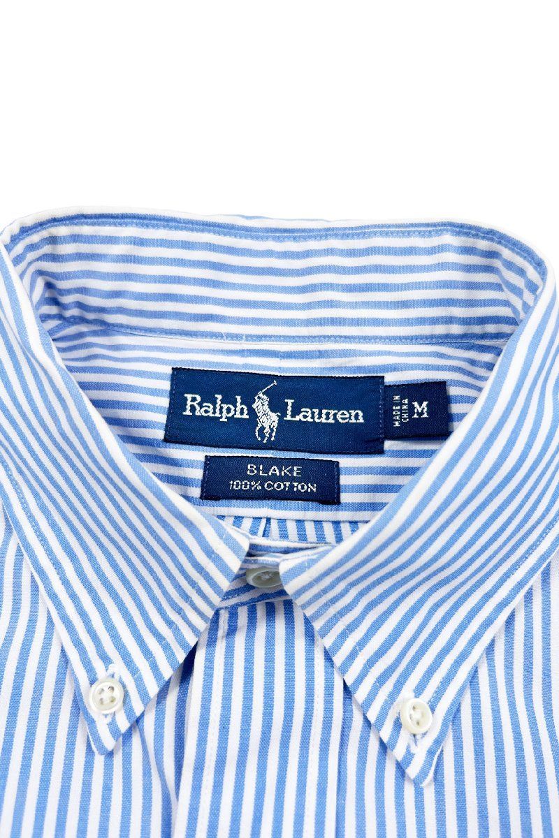 90's Ralph Lauren BLAKE stripe shirt ラルフローレン BD半袖シャツ