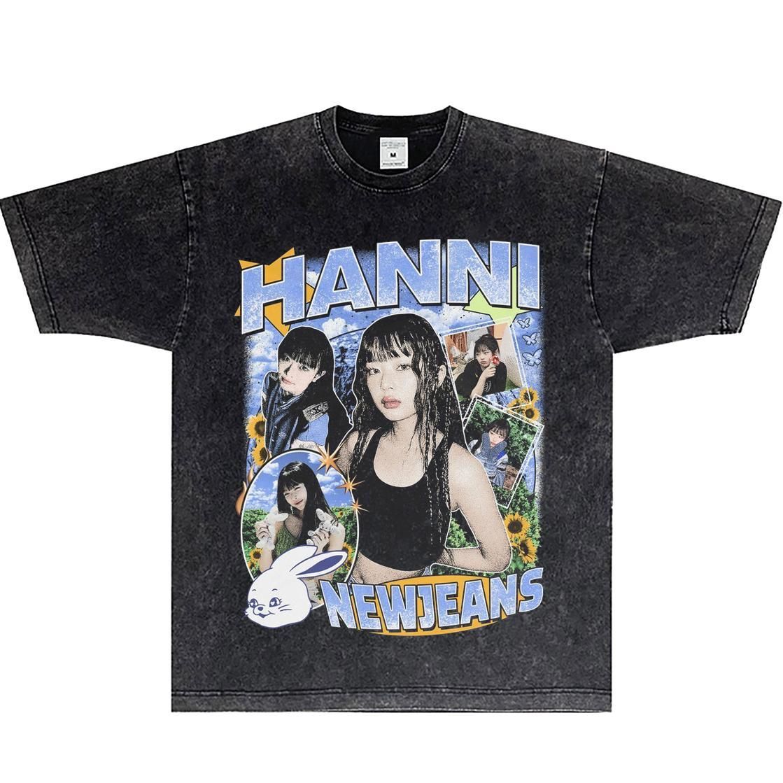 ハニ Hanni ニュージーンズ NewJeans ヴィンテージ加工 コットン