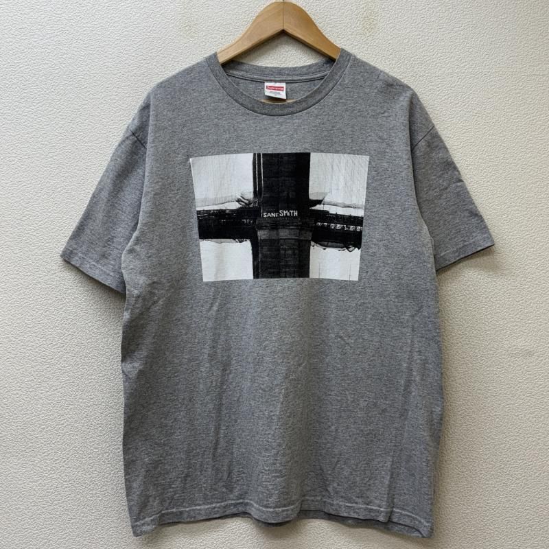Supreme シュプリーム Tシャツ 半袖 19AW SANE SMITH Bridge Tee サンスミス ブリッジ プリント クルーネック 半袖 Tシャツ 灰色 グレー