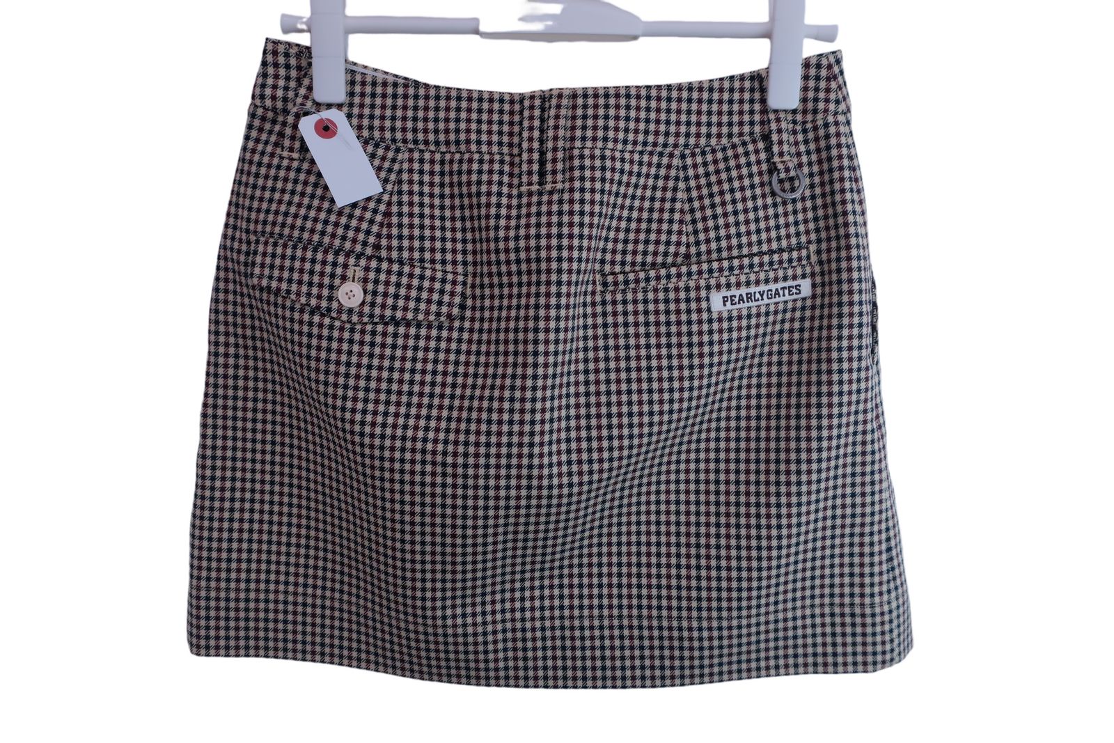 美品】PEARLY GATES(パーリーゲイツ) スカート ベージュ千鳥柄