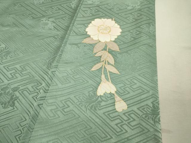 平和屋着物○豪華振袖 駒刺繍 枝垂れ桜文 金彩 鈴乃屋扱い 正絹 逸品