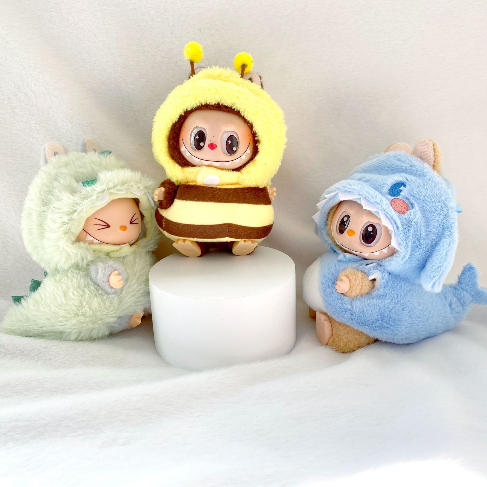 ラブブ　着せ替えつき　ブルー labubu ラブブ ぬいぐるみ服 着せ替え着ぐるみ 可愛い ブルー
