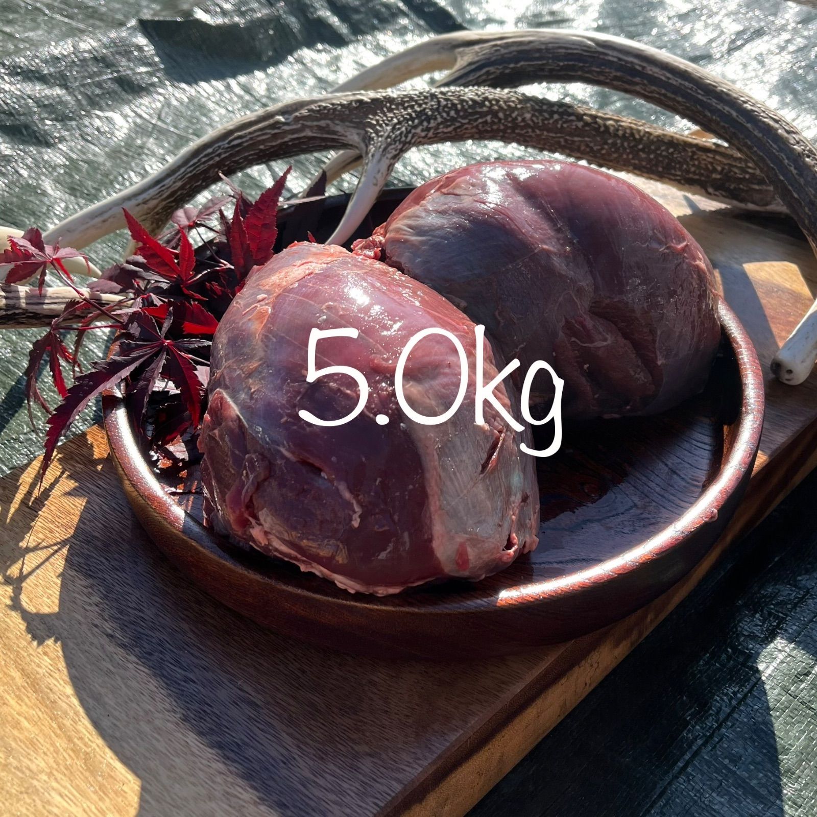 真空パック包装』【除骨済】 5.0kgサイズ 鹿肉 冷凍鹿足ブロック ペット用 無添加無着色 ジビエ エゾシカ ドッグフード 犬のおやつ 大型犬  中型犬 シカ肉 - メルカリ