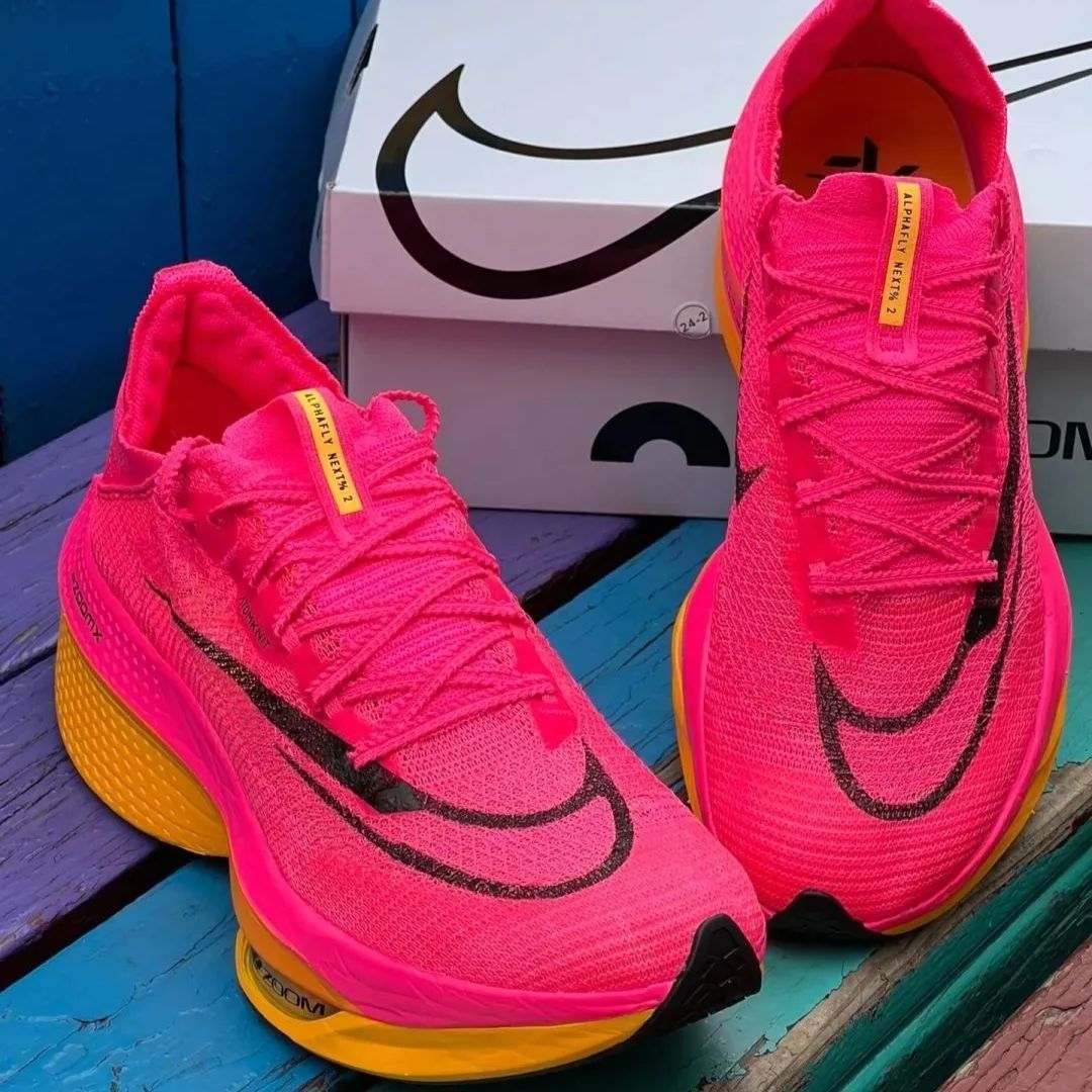 ナイキ エア ズーム アルファフライ ネクスト% 2 ピンクオレンジ Nike エア ズーム アルファフライ ネクスト％ 2 オレンジ27cm