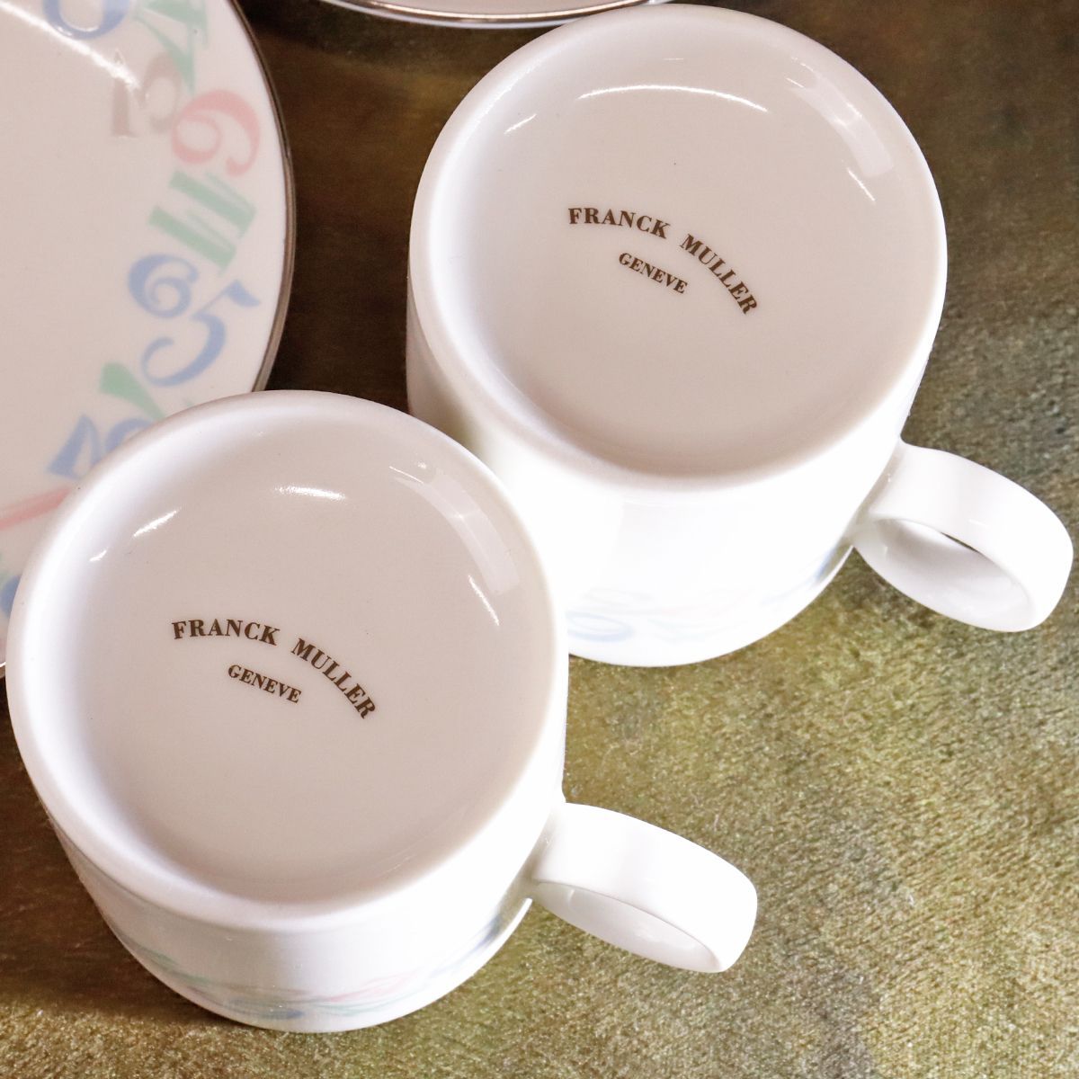 本物 新品 フランクミュラー 極希少 ビザン数字 ポーセリン ティー 