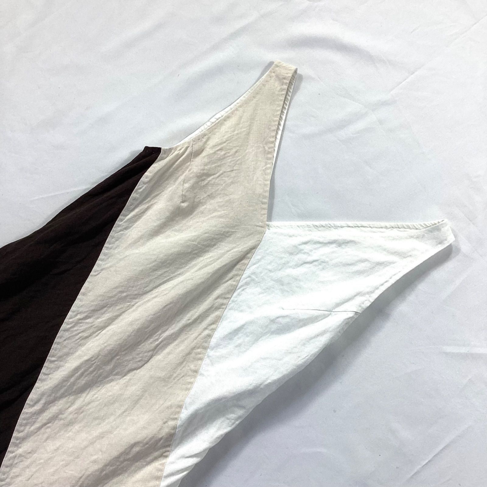 マックスマーラ ストライプ ノースリーブ ひざ丈ワンピース 36 Max