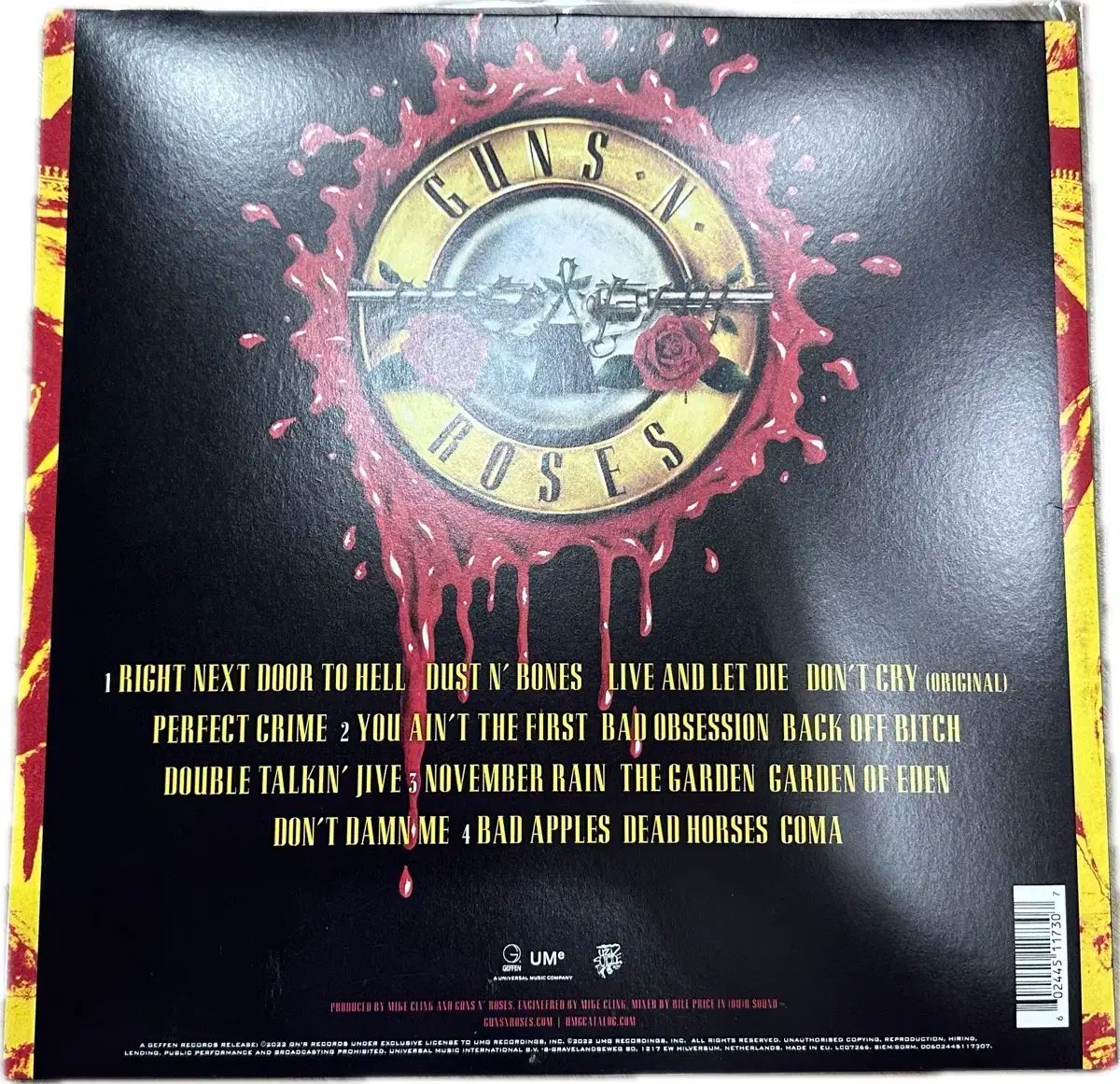 スラッシュ ガンズ アンド ローゼズ サイン入り サイン LP