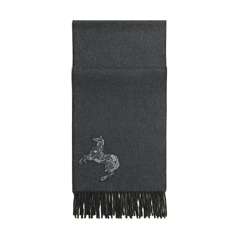 HERMES エルメス ロカバー Rocabar カシミヤ リバーシブル マフラー ノワール 02