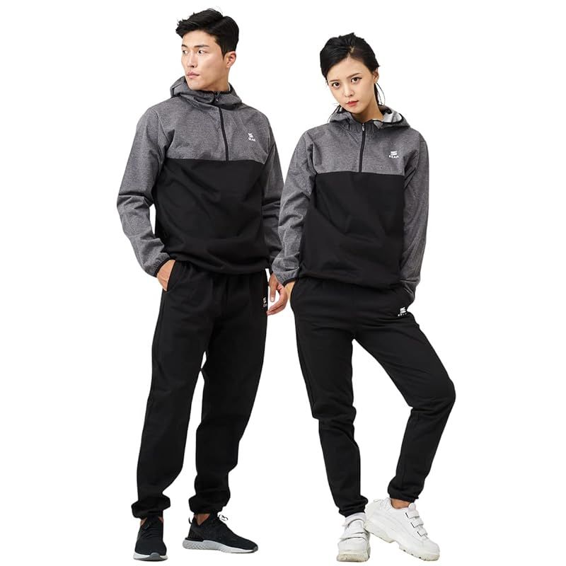 stan サウナスーツ メンズ レディース ダイエット［スポーツトレーナーが考えた大量発汗サウナスーツ］ 洗濯可 おしゃれ 大きいサイズ 男 サウナスーツ メンズ レディース 大きいサイズ フルジップ 上下 セット