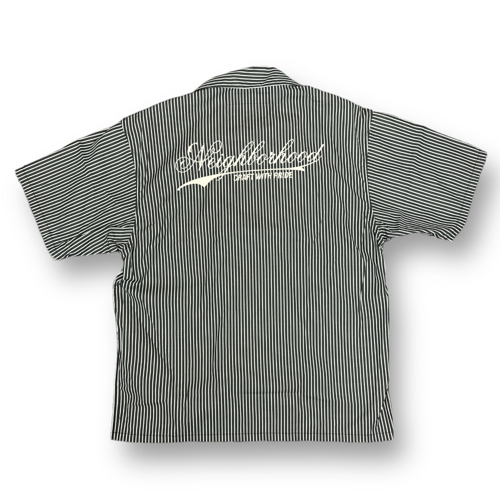 NEIGHBORHOOD 24SS STRIPE WORK SHIRT SS (241TSNH-SHM03) ストライプ 