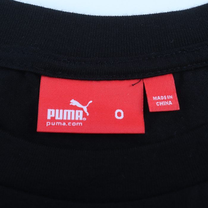 プーマ 長袖Ｔシャツ トップス ロゴT コットン スポーツウエア 大きいサイズ メンズ Oサイズ ブラック PUMA 【中古】