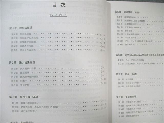 CPA会計学院 公認会計士講座 租税法 テキスト/理論/個別計算問題集など