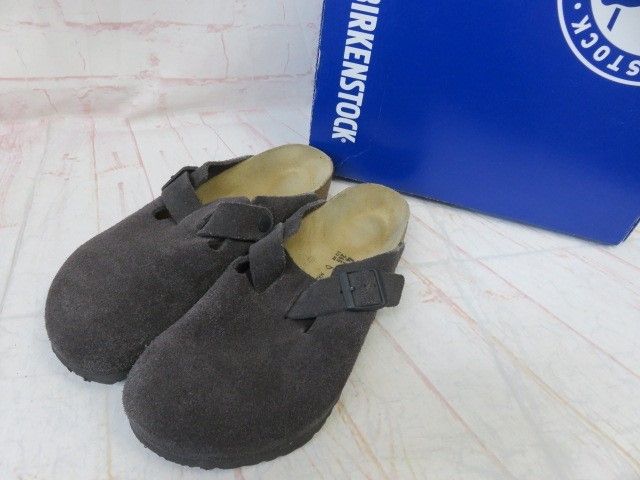 箱有 BIRKENSTOCK ﾋﾞﾙｹﾝｼｭﾄｯｸ Boston BS ﾎﾞｽﾄﾝ ｸﾛｯｸﾞｻﾝﾀﾞﾙ ﾚｻﾞｰ ﾍﾞﾙﾍﾞｯﾄﾞｸﾞﾚｰ 41 26.5cm 991847351