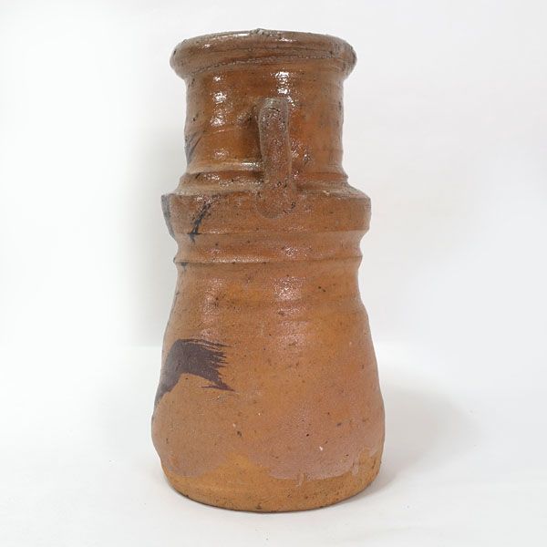 絵唐津耳付花入