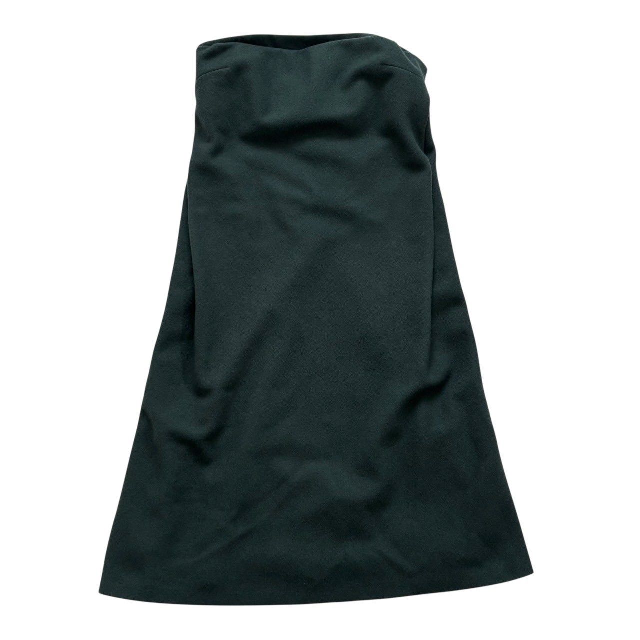 JIL SANDER ノースリーブワンピース S モスグリーン ウールカシミヤ