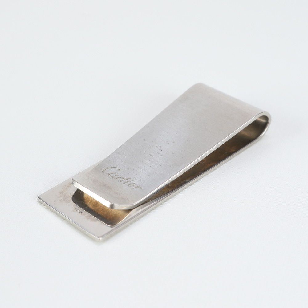 美品　カルティエ マネークリップ シルバーカラー　made in swiss Cartier（カルティエ） マネークリップ メタル シルバー : ブランド