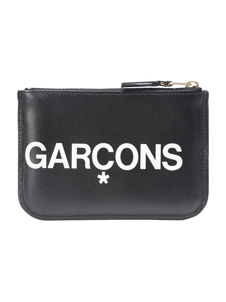  comme des garcons コムデギャルソン ロゴプリント ジップ カードケース HUGE LOGO その他 折り財布