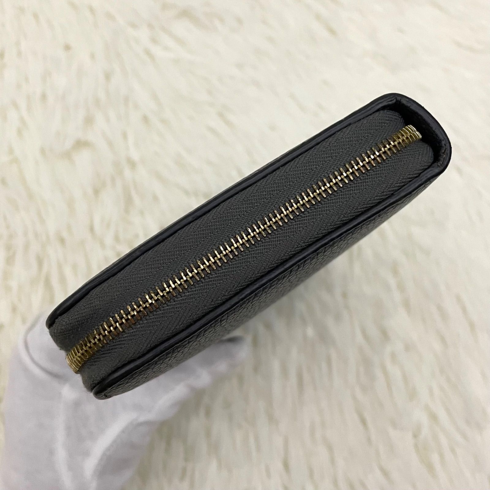 極美品】CELINE セリーヌ レザー ラウンドファスナー長財布