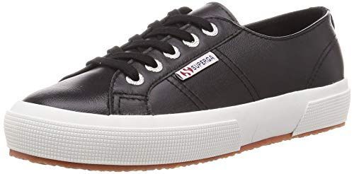 23.5 cm_ブラック/ホワイト [スペルガ] レザースニーカー 2750