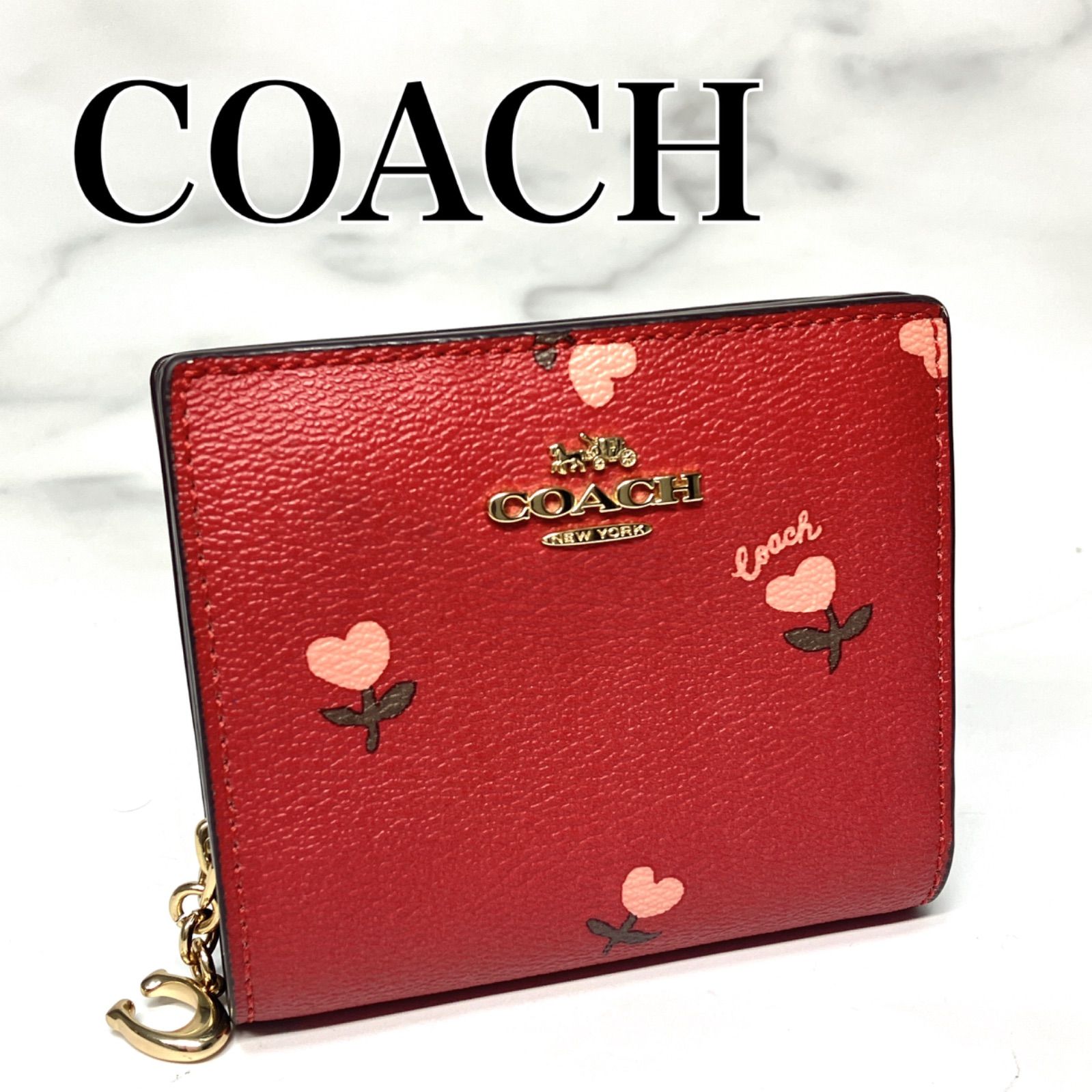 美品 COACH コーチ カードケース 定番 プレゼント レザーAo24ブランド