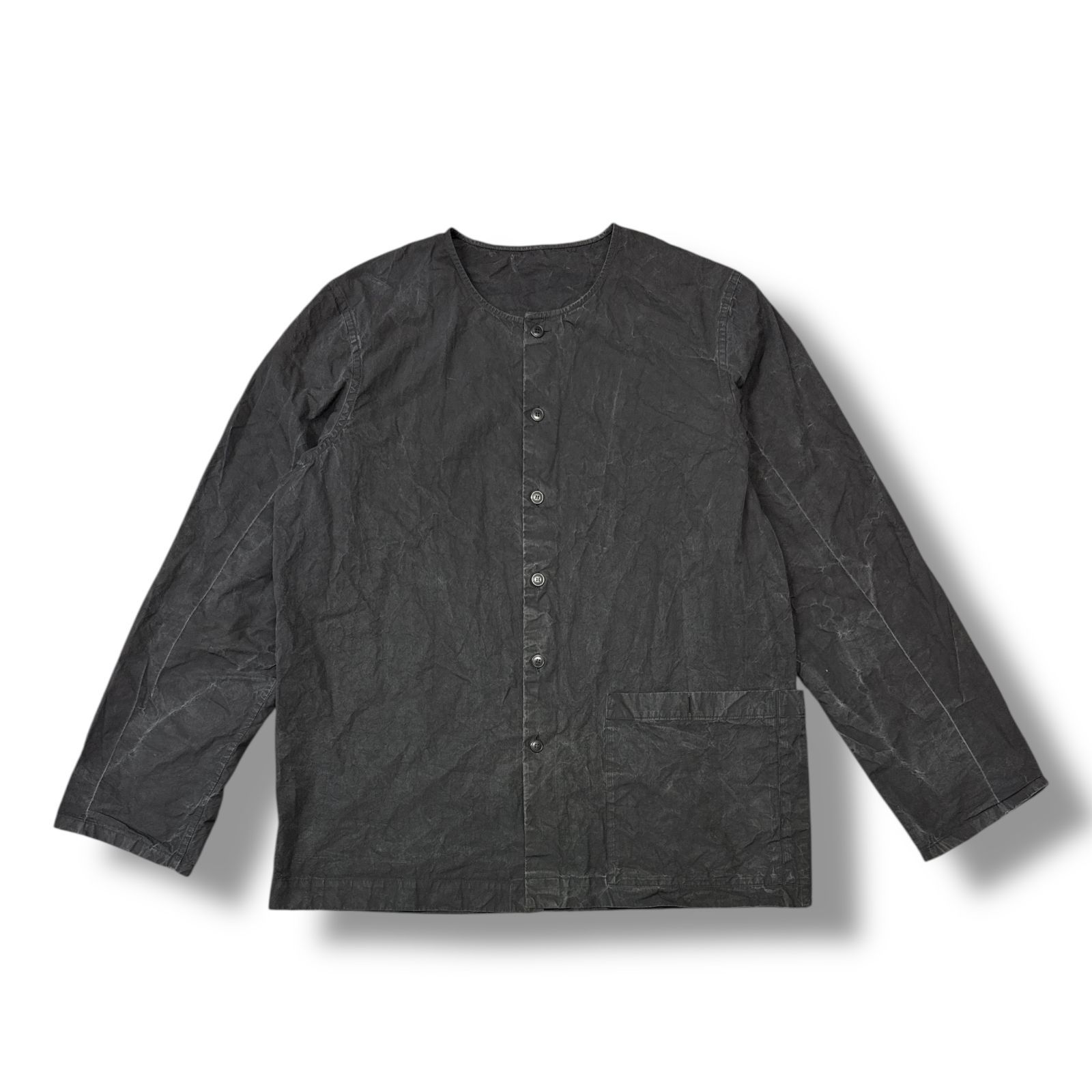 casey casey ケイシーケイシー　ノーカラージャケット　シャツ CASEY CASEY｜ケイシーケイシー 20AW Vol,1 - Silver and Gold