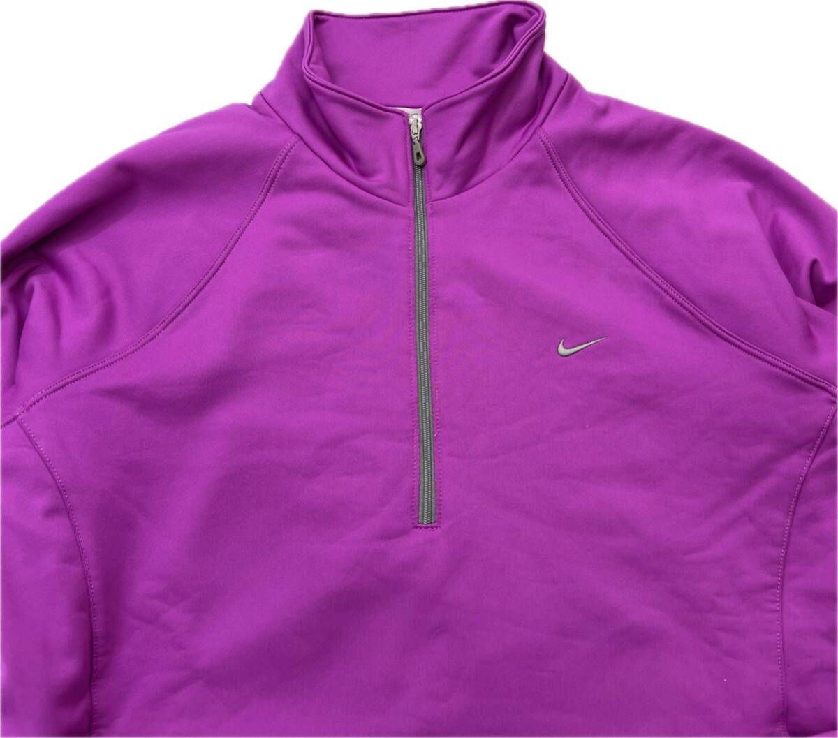 〇〇NIKE GOLF　ナイキゴルフ　ウェア　L　パープル ナイキ GOLF 半袖ポロシャツ 紫 Lサイズ