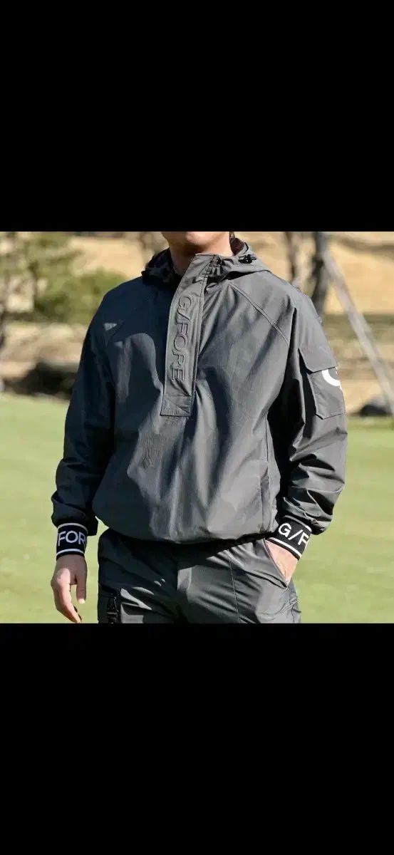 【正規取扱店】 メンズゴルフウェア ジーフォア アノラック ウィンドブレーカー - カーゴパンツ セット