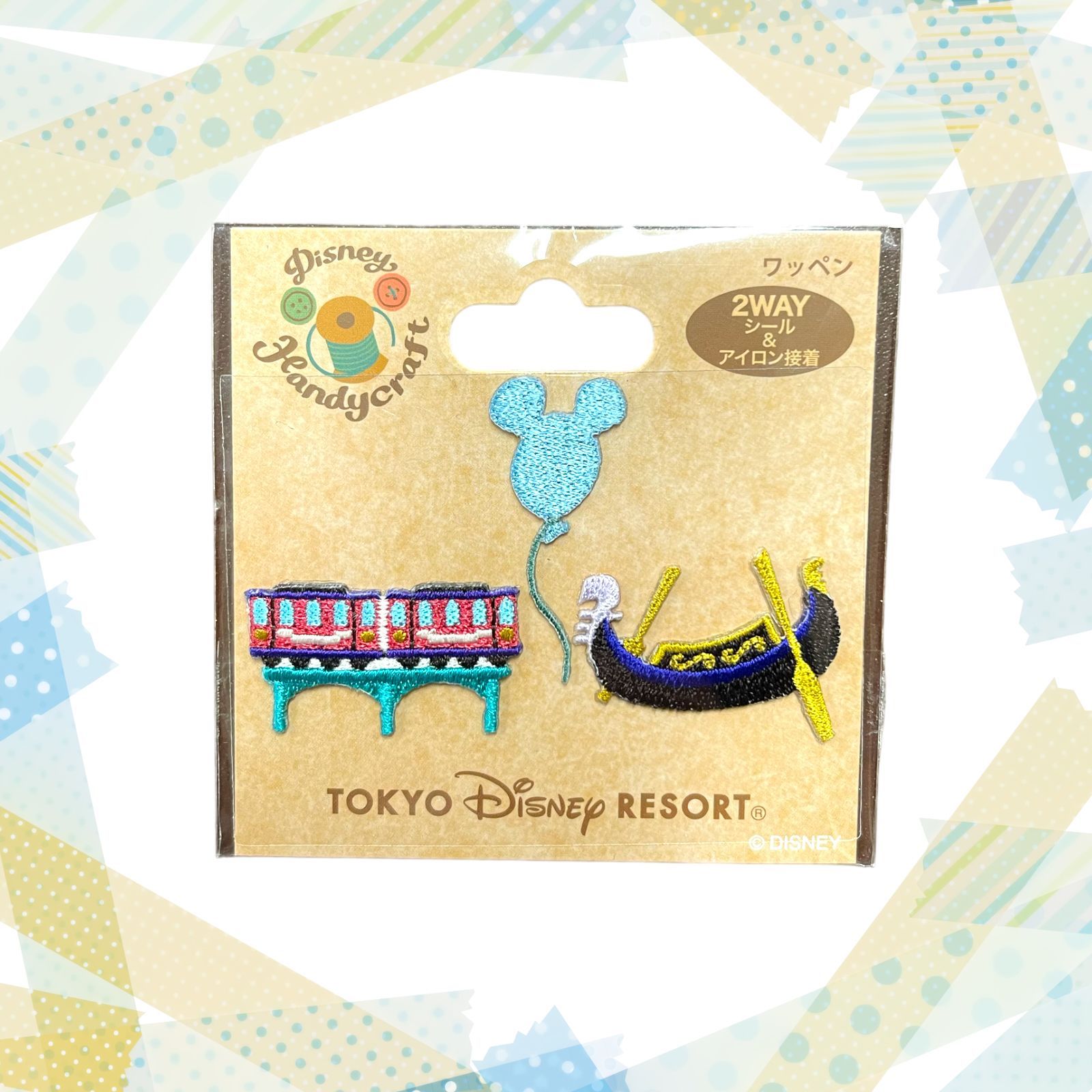 値下げしました　ディズニー　ワッペン　バルーン Disney - 新作☆ディズニー バルーンワッペン 風船ワッペンの
