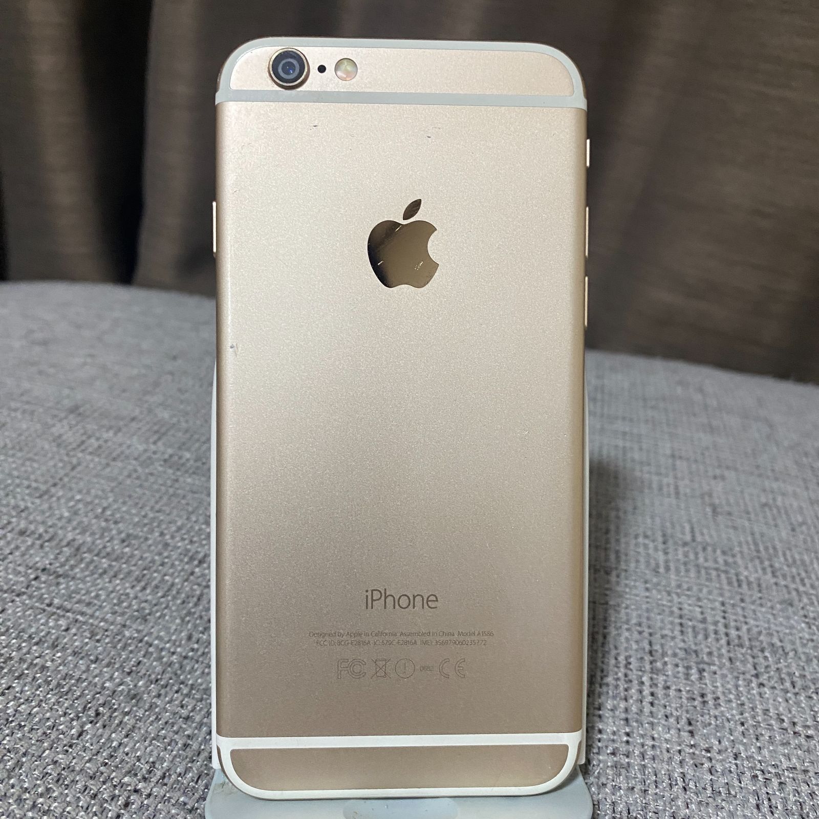 iPhone6 ゴールド 64GB softbank（ソフトバンク）LEDフラッシュライト不良 フレーム歪み 612 - メルカリ